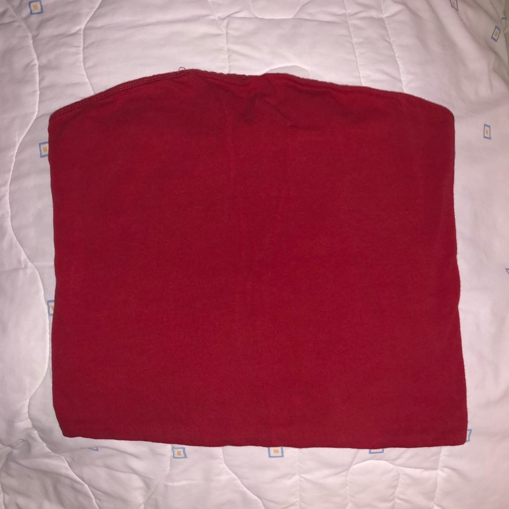 red brandy melville tube top